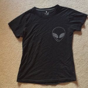 Black alien T-shirt size small new